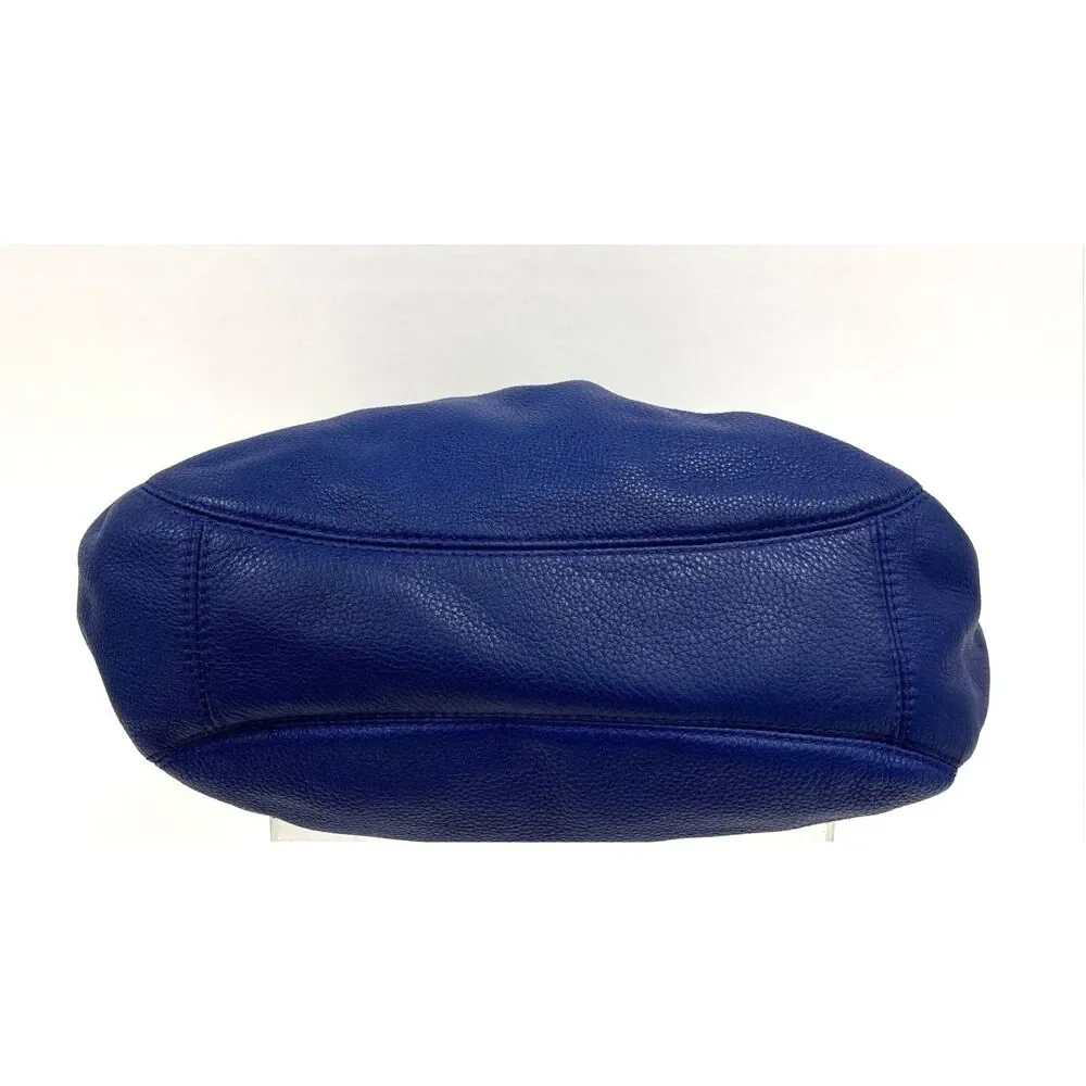 Michael Michael Kors Blue Fulton Hobo Bag w/ Silver Chain Straps